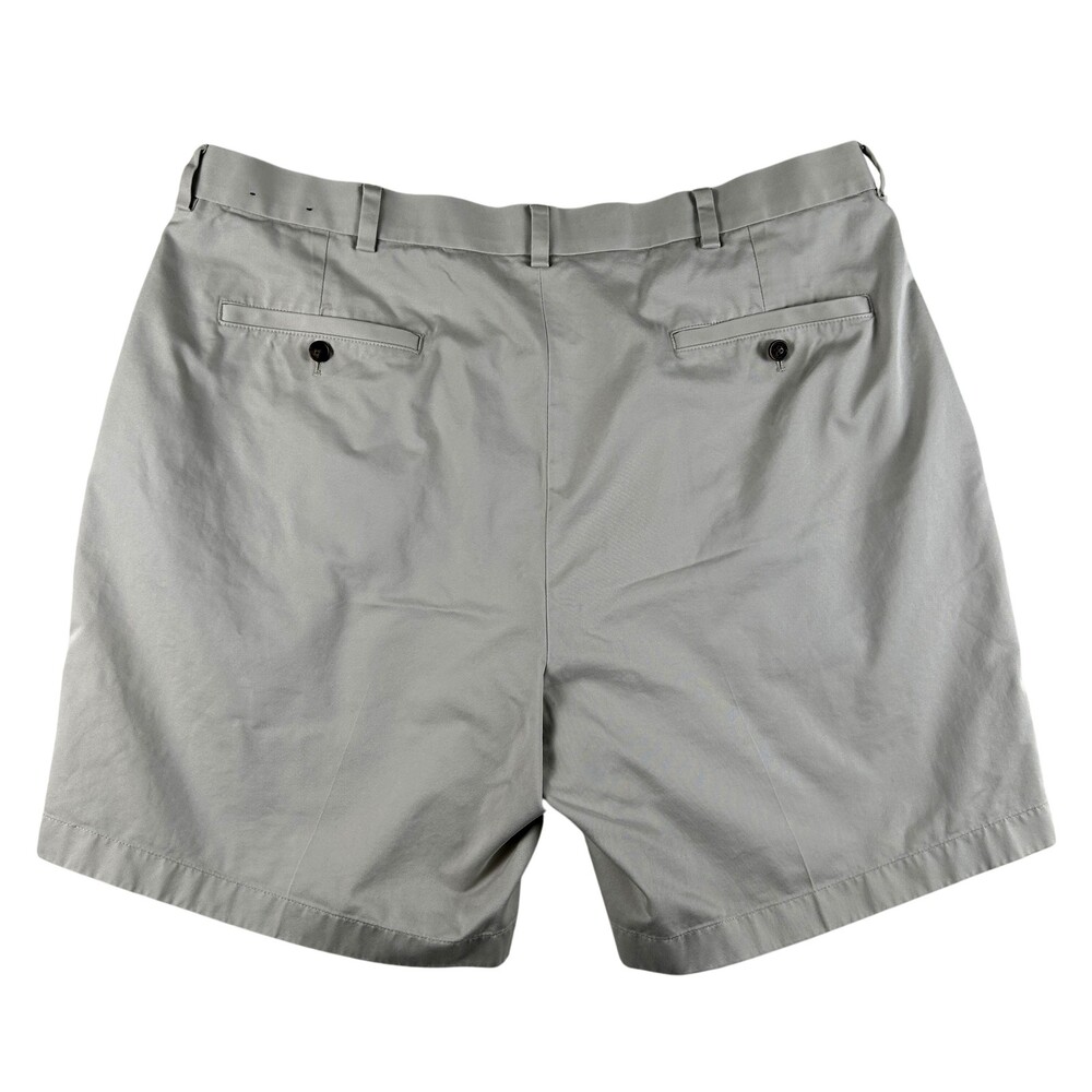 Brooks Brothers Advantage Chino Shorts Mens 40 Gray Lightweight Cotton Casual